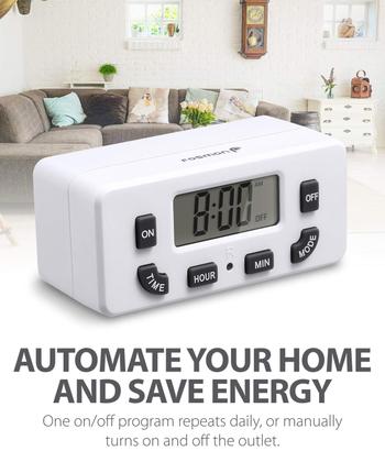 Imagem de Tomada com temporizador digital Fosmon programável 24 horas (pacote com 2)