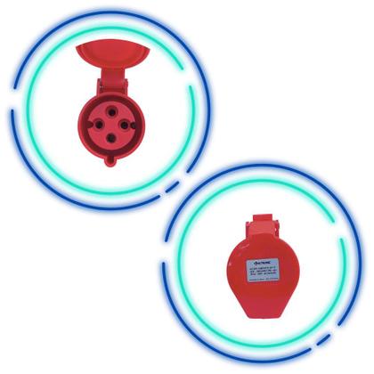 Imagem de Tomada de acoplamento 3p+t  32a  380/440v