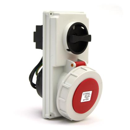 Imagem de Tomada de Embutir com Bloqueio Mecânico 3 horas Strahl