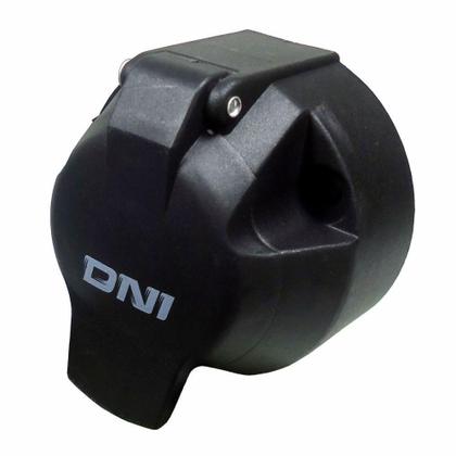Imagem de Tomada de Engate Fêmea (Fixa) Nylon Preto com 6 Polos 12/24V ISO 1724 - DNI 8370