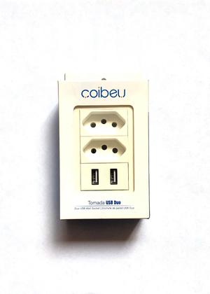 Imagem de Tomada Duo 2 Usb Carrega Carga Celular Smarthphone Tablet Nf