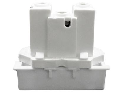 Imagem de Tomada Dupla 2p+t 10A Com Placa Espelho Branco Com Inmetro Linha Dubai