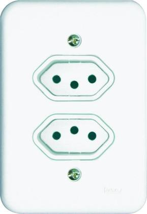 Imagem de Tomada Dupla 2p+t 10a Conjunto-radial