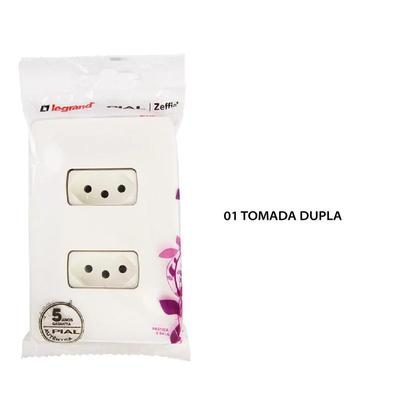 Imagem de Tomada dupla 2p+t  10a pial zeffia legrand  - cod 680111