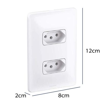 Imagem de Tomada dupla 2p+t  10a pial zeffia legrand  - cod 680111