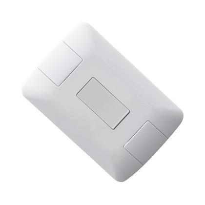 Imagem de Tomada Dupla Aria Branco Tramontina 10A/250V + Interruptor Simples Kit 15 Unidades