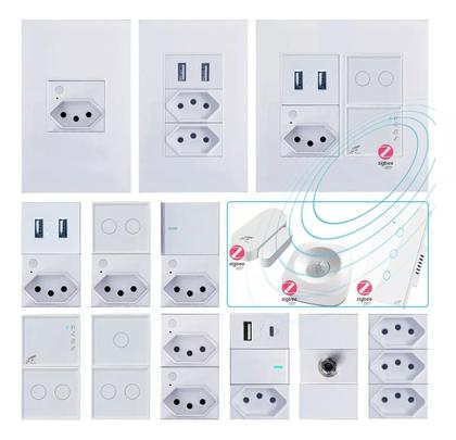 Imagem de Tomada Dupla De Parede 10a Inteligente Wifi - Alexa E Google