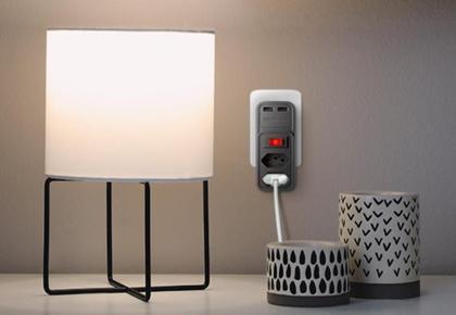 Imagem de Tomada Dupla Usb Parede Adaptador Carregador Intelbras