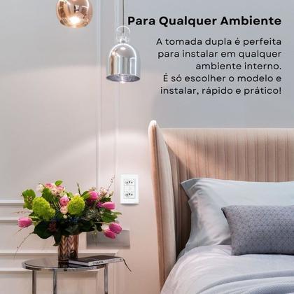 Imagem de Tomada Dupla Zigbee 10a 20a Inteligente Necessita Hub Zigbee Branco