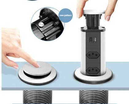 Imagem de Tomada Elétrica Para Mesa Forma De Torre Usb Tipo C