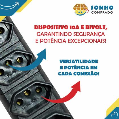 Imagem de Tomada em Barra modular 10 Tomadas 10A PRE V-79/10 Voltim