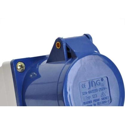 Imagem de Tomada Externa Jng 2 Polos +Terra 32A 220V Azul 52862