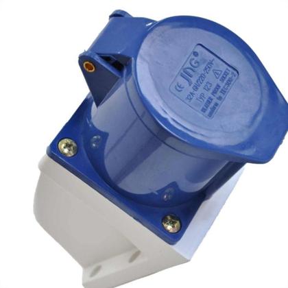Imagem de Tomada Externa Jng 2 Polos +Terra 32A 220V Azul 52862