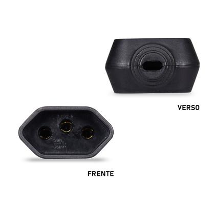 Imagem de Tomada Fêmea 20A 3 pinos Preta MarGirius