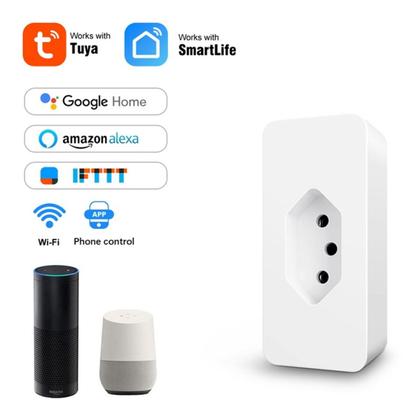 Imagem de Tomada Inteligente 10A Bivolt Wifi Smart Home Alexa EH-210