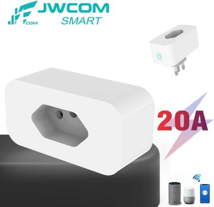 Imagem de Tomada Inteligente 20A Wifi Com medição Alexa e Google Home Tuya Com medição - Jwcom SA-026N-G20A