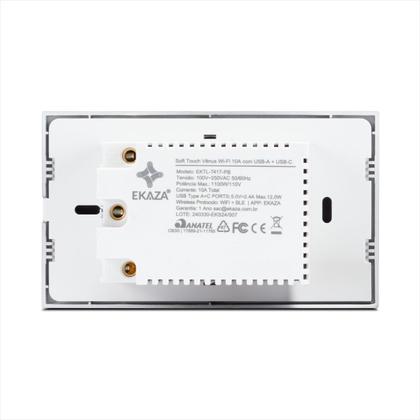 Imagem de Tomada Inteligente Dupla Vênus Ekaza Preto