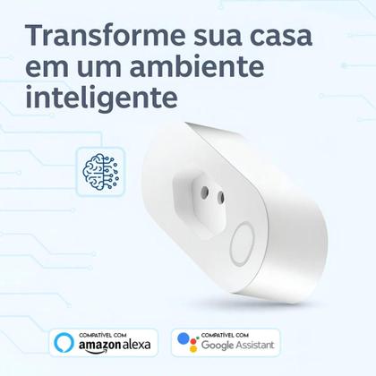 Imagem de Tomada Inteligente Smart Monitor de Consumo Automação Residencial 16A Wi Fi Bivolt Smart Plug com sp