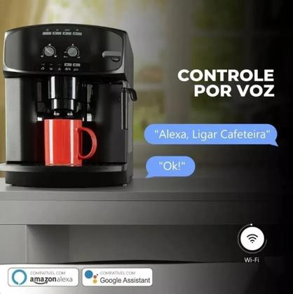 Imagem de Tomada Inteligente Smart Monitor de Consumo Automação Residencial 16A Wi Fi Bivolt Smart Plug com sp