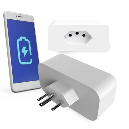 Imagem de Tomada Inteligente Smart Wifi Automação Casa Compatível Com Alexa e Google Home Com Medidor de Consumo