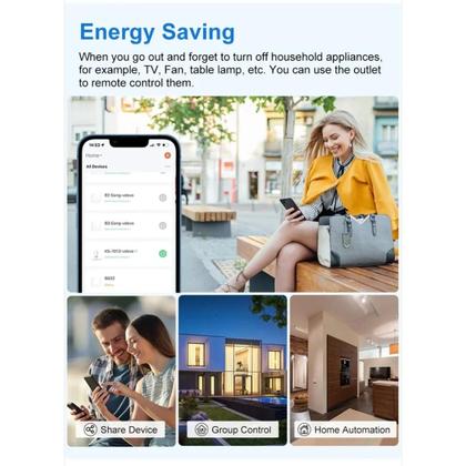 Tomada Inteligente Wi-Fi e Zigbee Tuya - Controle por Voz (Alexa e Google Home) Imagem de Tomada Inteligente Wi-Fi e Zigbee Tuya - Controle por Voz (Alexa e Google Home)