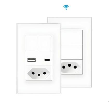 Tomada Inteligente Wi-Fi e Zigbee Tuya - Controle por Voz (Alexa e Google Home) Imagem de Tomada Inteligente Wi-Fi e Zigbee Tuya - Controle por Voz (Alexa e Google Home)