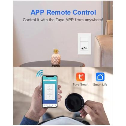 Tomada Inteligente Wi-Fi e Zigbee Tuya - Controle por Voz (Alexa e Google Home) Imagem de Tomada Inteligente Wi-Fi e Zigbee Tuya - Controle por Voz (Alexa e Google Home)