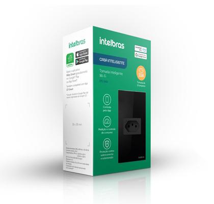 Imagem de Tomada Inteligente Wi-Fi ETS 1001 Preto Intelbras