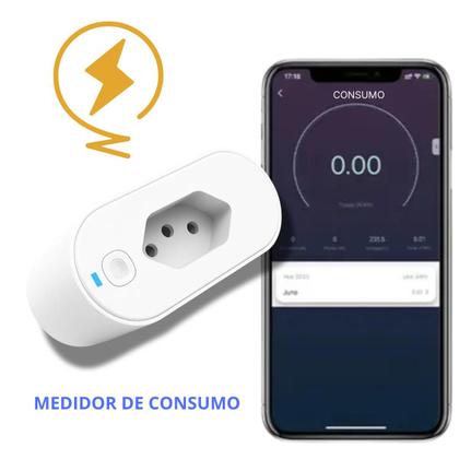 Imagem de Tomada Inteligente Wifi Bivolt 16A Tuya Smart Life Alexa Branco