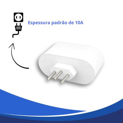 Imagem de Tomada Inteligente Wifi Bivolt 16A Tuya Smart Life Alexa Branco