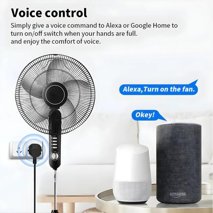Imagem de Tomada Inteligente WiFi Com Plugue AU, Compatível Com Alexa E Controle Remoto