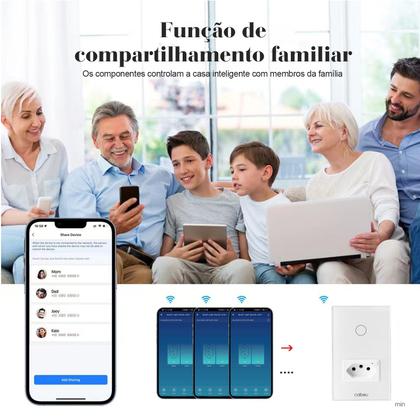 Imagem de tomada interuptor inteligentes wifi,interruptor wi fi inteligente,tuya,alexa,automação residencial inteligente ,do brasil,