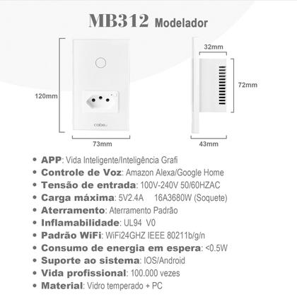 Imagem de tomada interuptor inteligentes wifi,interruptor wi fi inteligente,tuya,alexa,automação residencial inteligente ,do brasil,