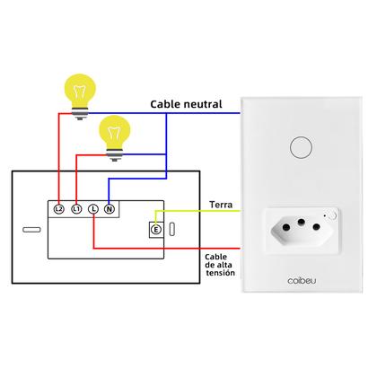 Imagem de tomada interuptor inteligentes wifi,interruptor wi fi inteligente,tuya,alexa,automação residencial inteligente ,do brasil,