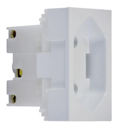 Imagem de Tomada Módulo Padrão 2P+T 10A Simples Evidence/Modulare/Blanc - FAME