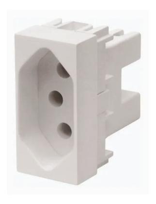 Imagem de Tomada Módulo Padrão 2P+T 10A Simples Evidence/Modulare/Blanc - FAME