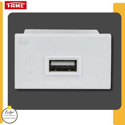 Imagem de Tomada Modulo USB Bivolt Automático Modulare /Evidence / Blanc+ - FAME