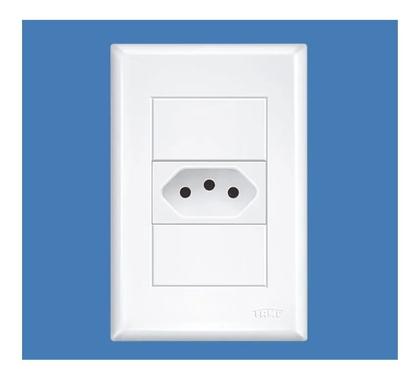 Imagem de Tomada Padrão 2P+T 10A Com Placa Evidence - FAME