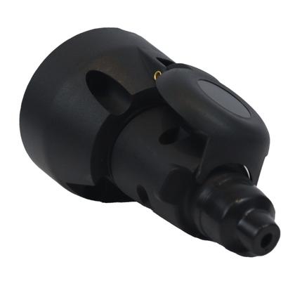 Imagem de Tomada Reboque Carretinha Conector Macho Fêmea 7 Polos Preta