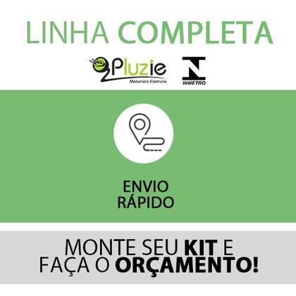 Imagem de Tomada Simples 20A 250V Pluzi Modular Pluzie  4x2 branca