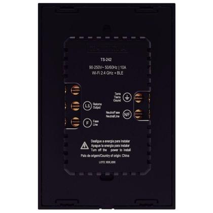 Imagem de Tomada Touch Onne Smart Tramontina Preto Com 2 Tomadas 2p+t 10 A 250 V Tramontina