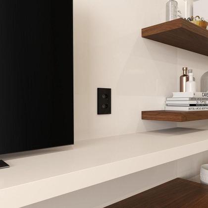 Imagem de Tomada Touch Onne Smart Tramontina Preto Com 2 Tomadas 2p+t 10 A 250 V Tramontina