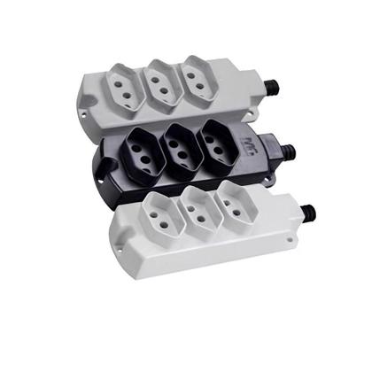 Imagem de Tomada tripla 2p+t cz margirius 20a (tmu3-320)