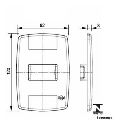 Imagem de Tomada Tripla Ilumi Linha Lev 10A Monobloco Fácil Instalação