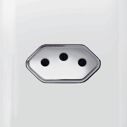 Imagem de Tomada Universal Horizontal 2P+T 20A com Placa 4x2 Cromada - DC 1200/30 - NOVARA