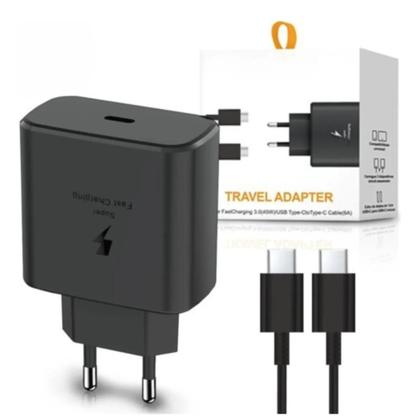 Imagem de Tomada USB-C Turbo Para Smartphone Carregamento Rápido Preto