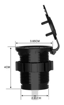 Imagem de Tomada Usb Dupla Voltimetro Turbo 4.2a Carro, Caminhão, Barco Universal Klx Qualidade e Inovação