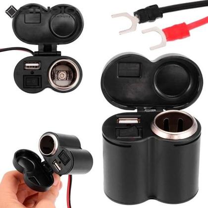 Imagem de Tomada USB para Moto com Carregamento Duplo -  Especial!