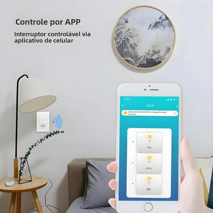 Imagem de Tomada Zigbee Brasil 10A 20A Com Interruptor De Luz Controle Tuya Alexa Google Home Zemismart