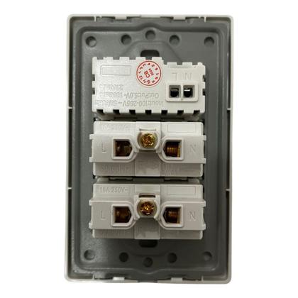 Imagem de Tomada Zk471 Dupla Entrada 3 Pinos Duplo Usb Bivolt